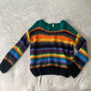 Oversized knit sweater